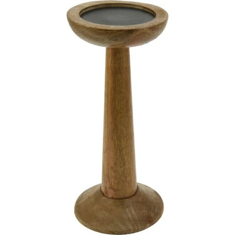 ŚWIECZNIK Z DREWNA MANGO MAŁY 11XH25CM