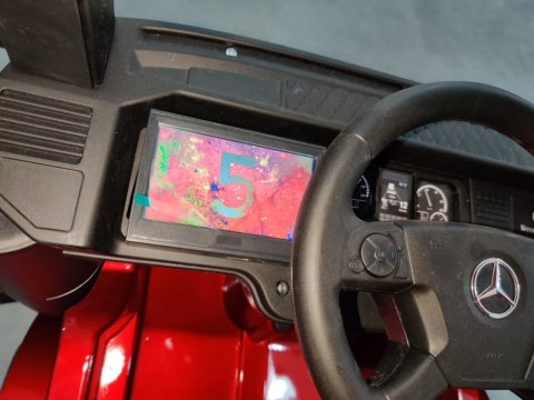 Auto Mercedes Actros Czarny Lakierowany Ciężarówka Dla Dzieci Pilot LED MP4