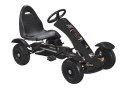 Sportowy Gokart Na Pedały F618 Pomowane Koła Obciążenie 50kg Czarny