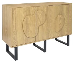 Komoda NORD z frezem 3D 120 cm dąb sonoma