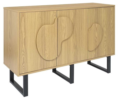 Komoda NORD z frezem 3D 120 cm dąb sonoma