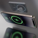 Powerbank K28 10000mAh z MagSafe z metalową obudową i podstawką PD 22.5W - szary