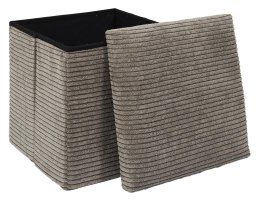 Pufa BOXY do przechowywania taupe sztruks