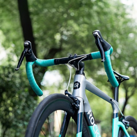 Owijka na kierownicę rowerową silikonowa perforowana - biała