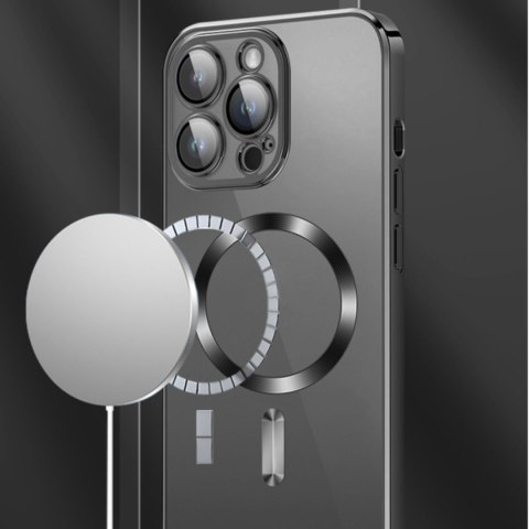 Etui case na Samsung Galaxy S24 FE Electroplated Magsafe - czarne