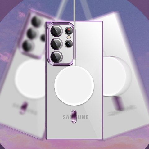 Etui case na Samsung Galaxy S24 FE Electroplated Magsafe - czarne