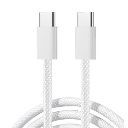 Kabel przewód Ben Series USB-C 60W 1 m - biały