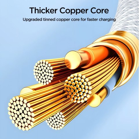 Kabel przewód Ben Series USB-C 60W 1 m - biały