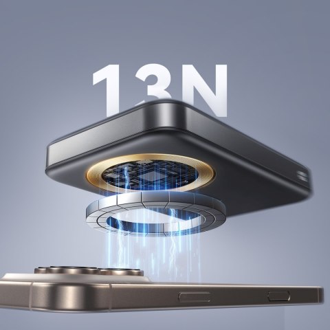 Powerbank 10000mAh 22.5W Qi2 JR-PBM12 MagSafe z podstawką - czarny