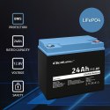 Akumulator LiFePO4 Litowo-Żelazowo-Fosforanowy | 12.8V | 24Ah | 307.2Wh | BMS