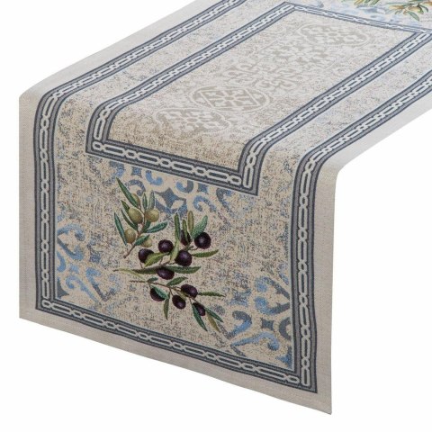 Bieżnik gobelinowy 4094/NAT oliwki 45x140 cm