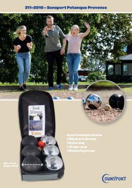 Gra Petanque Provance 6 kul w torbie