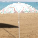 PARASOL PLAŻOWO OGRODOWY 160CM POMARAŃCZOWO ZIELONY