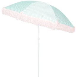 PARASOL PLAŻOWO OGRODOWY Z FRĘDZLAMI 174CM ZIELONY