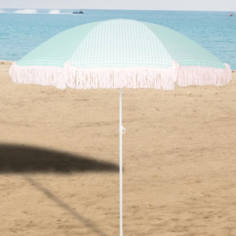 PARASOL PLAŻOWO OGRODOWY Z FRĘDZLAMI 174CM ZIELONY