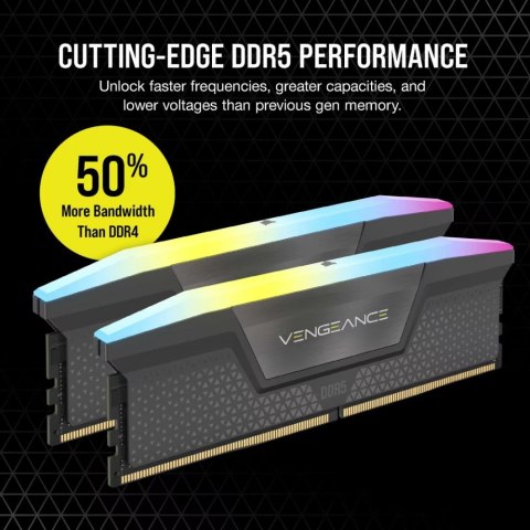 Pamięć DDR5 Vengeance RGB 48GB/6000 (2x24GB) CL30 AMD EXPO & Intel XMP