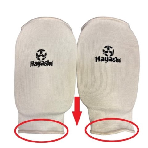 (W) Ochraniacze przedramion HAYASHI białe