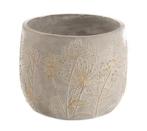 Doniczka cementowa w kwiaty 18,5 cm