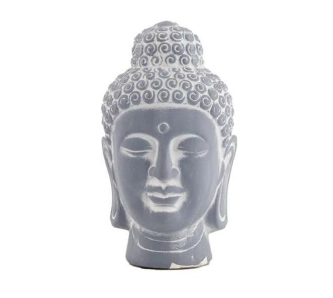 Figurka Buddy z terakoty szara