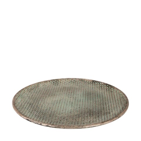 Okrągła taca dekoracyjna metalowa 38 cm