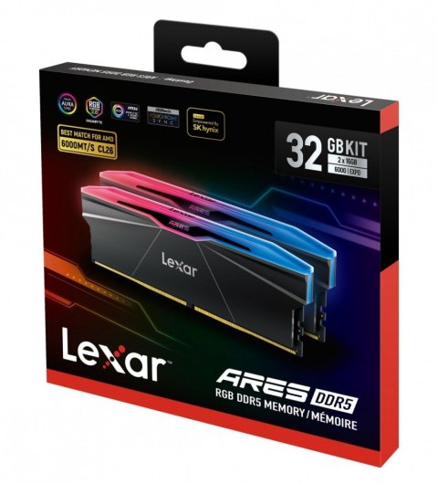 Pamięć DDR5 ARES RGB 32GB(2*16GB)/6000 CL26 czarna