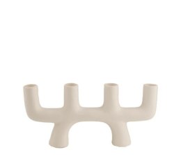 Świecznik ceramiczny na 4 świece biały