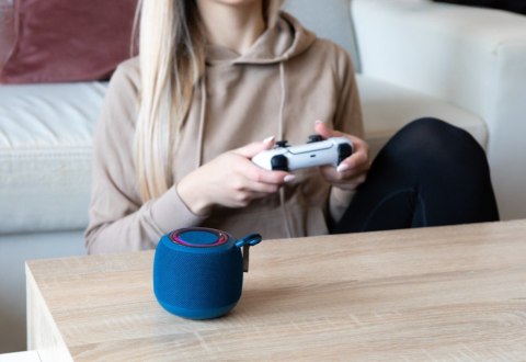 Głośnik bezprzewodowy Bluetooth 5W, BS-042, Niebieski
