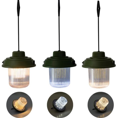 LATARKA LAMPA CAMPING USB 3 RODZAJE ŚWIATŁA REDCLIFFS KHAKY