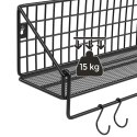 Metalowe półki ścienne zestaw 2 szt.