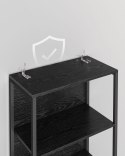Regał na książki z oświetleniem LED 6 półek
