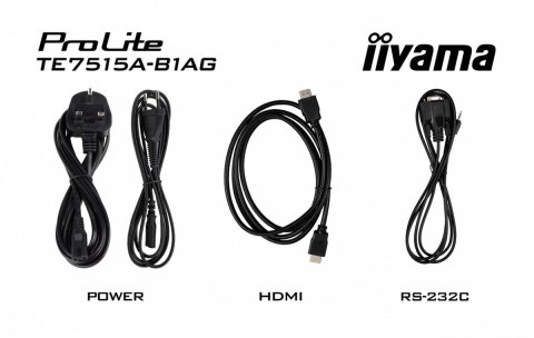 Monitor 75 cali TE7515A-B1AG IPS,4K,40pkt,550cd,DeepContrast-IR+, HDMI x2,DP,USB-C, 2 x 20W, OPS Slot x1, 5xUSB, 2xRJ45,8-Arr