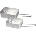 MENAŻKA MISKI TURYSTYCZNE DO ZAPIEKANIA CASSEROLE 2SZT. ALUMINIUM REDCLIFFS