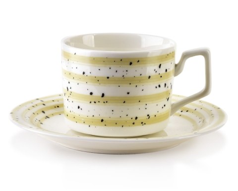 Komplet 6 filiżanek Joy beżowy 210 ml