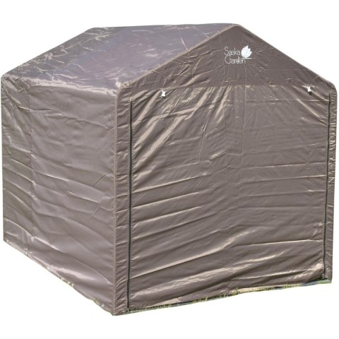 PAWILON GARAŻ OGRODOWY 1.57x2.19x1.7M SZARY SASKA GARDEN