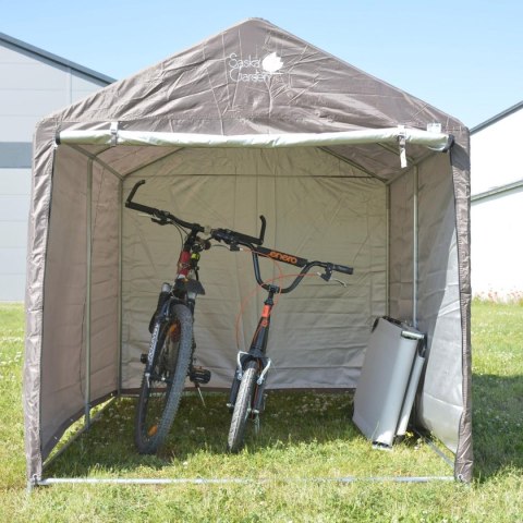 PAWILON GARAŻ OGRODOWY 1.57x2.19x1.7M SZARY SASKA GARDEN