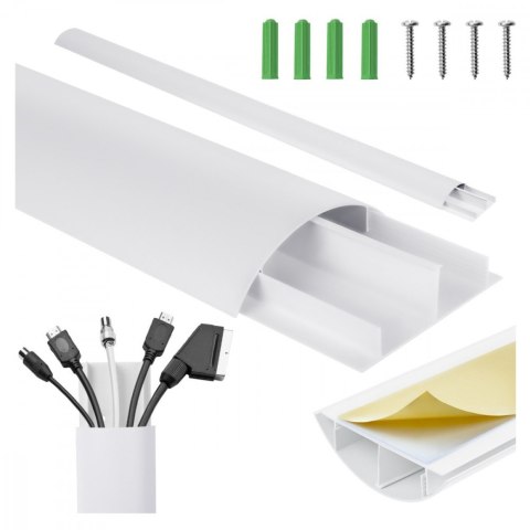 Listwa maskująca MC-814 W aluminiowa, Biała