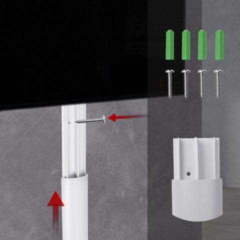 Listwa maskująca MC-814 W aluminiowa, Biała