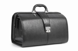 Czarny skórzany kufer lekarski PK7