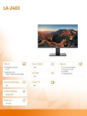 Monitor 23.8 cala LA-2403 IPS FHD 100Hz HDMI DP VGA