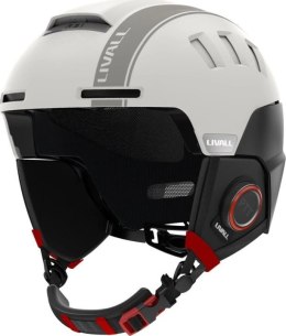 Kask narciarski Bluetooth 57-62cm Intercom/SOS biały