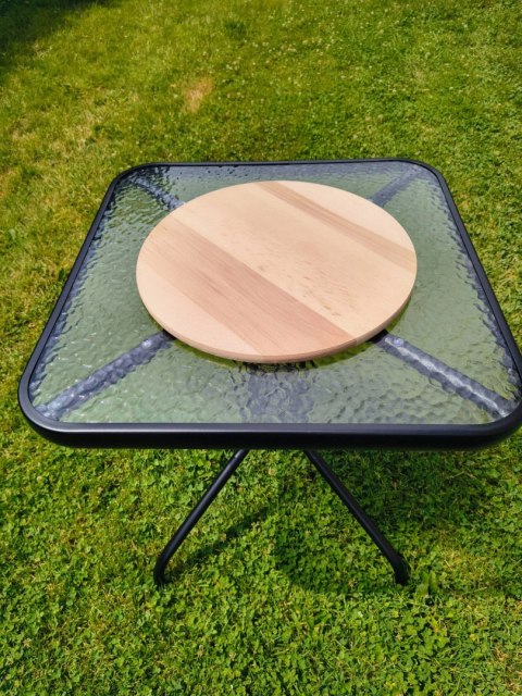 Deska do krojenia drewniana okrągła 45 cm | Deska do serwowania pizzy