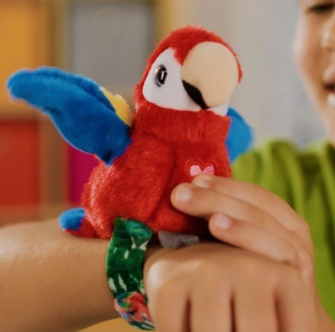 Maskotka interaktywna Happy Yappers Wesołe gadułki - Papuga czerwona