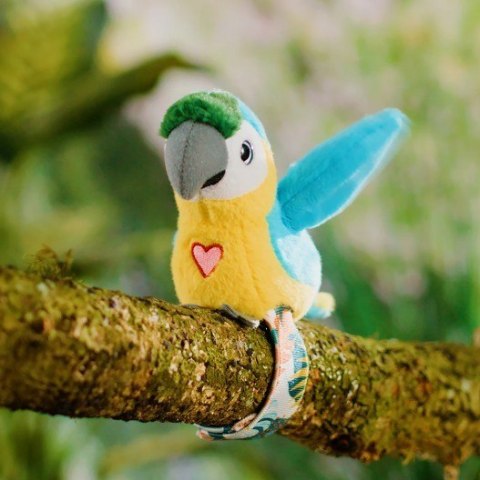 Maskotka interaktywna Happy Yappers Wesołe gadułki - Papuga niebieska