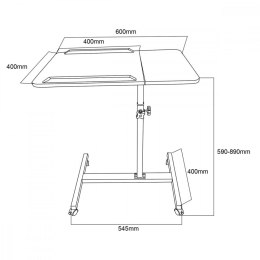 Mobilne biurko/stand na laptop MC-121 W