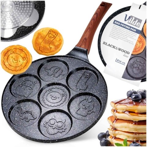 PATELNIA GRANITOWA DO JAJEK I PLACKÓW ZE ZWIERZĄTKAMI BLACK&WOOD 199080