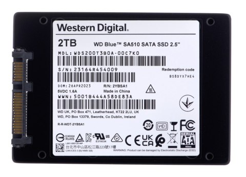 Dysk SSD WD Blue 2 TB (2.5″ /2 TB )