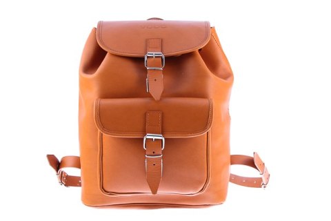 Duży plecak skórzany Vintage P38 BLACK