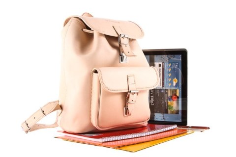 Duży plecak skórzany Vintage P38 BROWN