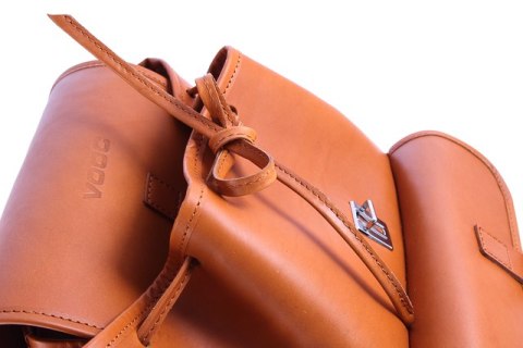 Duży plecak skórzany Vintage P38 BROWN