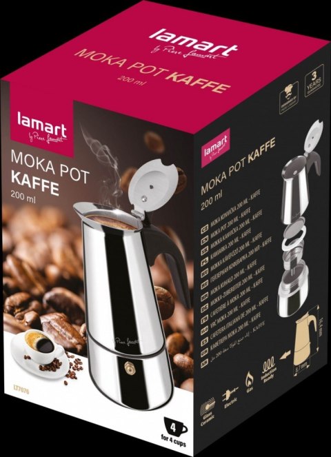 Kawiarka do włoskiego espresso LT7076 200ml, Moka Kaffe